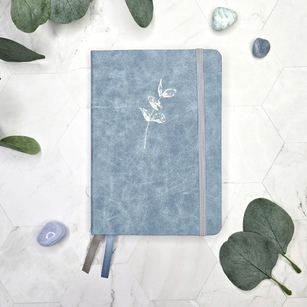 B6 journal blauw eucalyptus planner bujo agenda