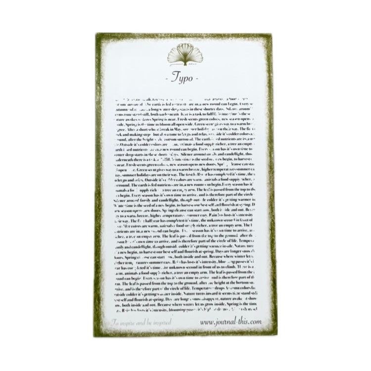 Clear stamp -  Achtergrond stempel Typo Journal This