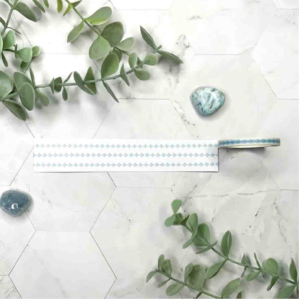 Contour washi tape washitape dots blue dunne 