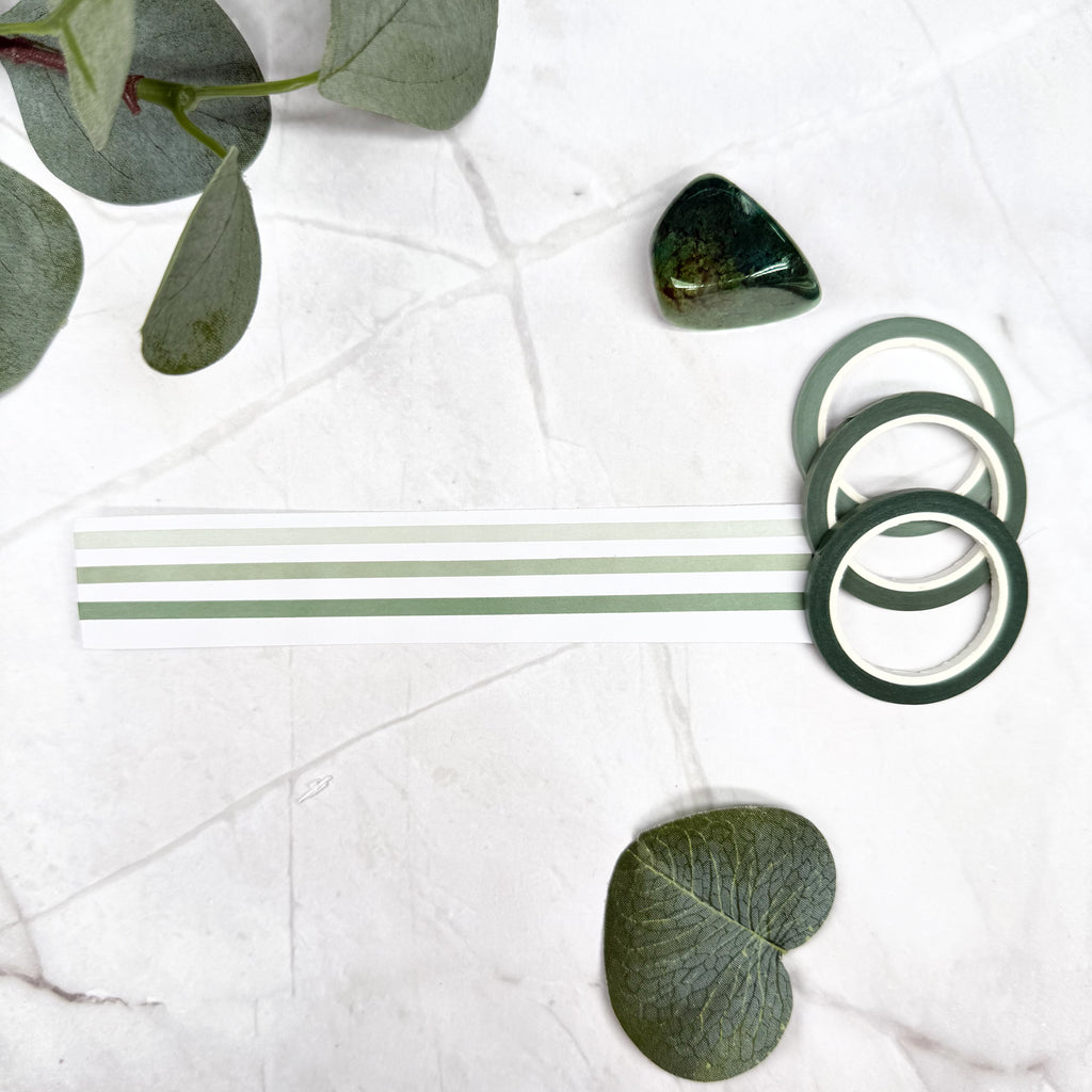 Dunne washi tape groen pastel masking