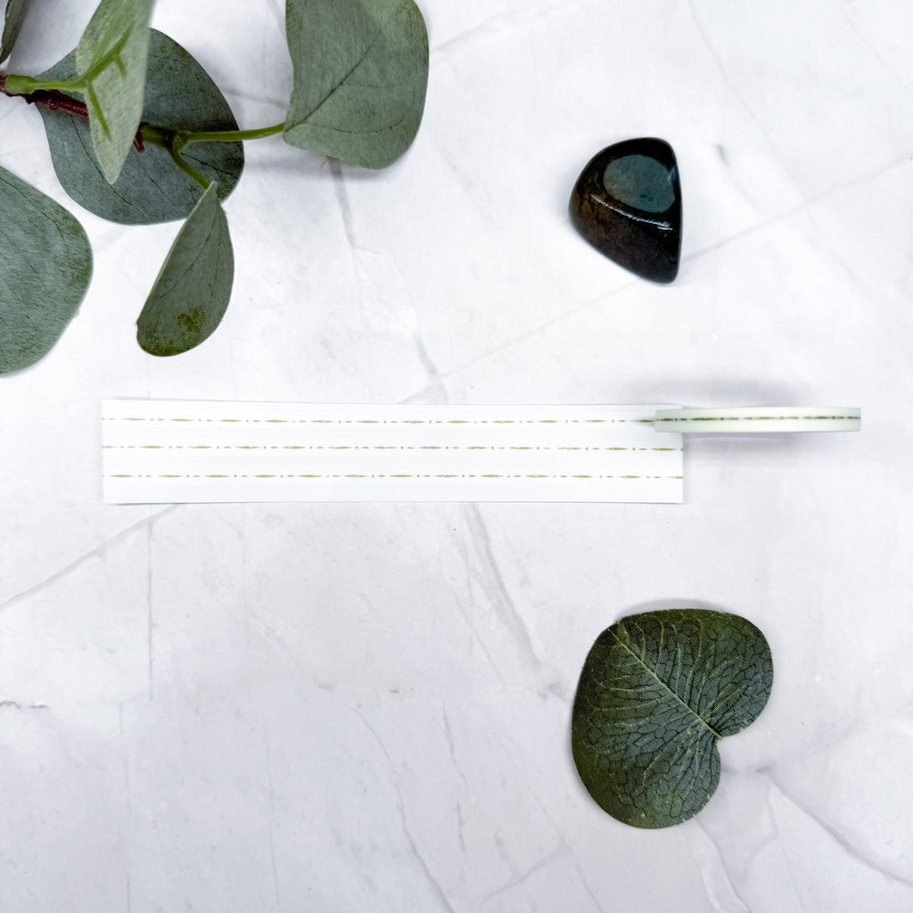 Dunne washi tape groen pastel masking contour lijstje