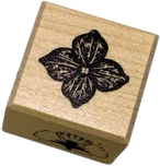 Houten stempel - Hortensia donker Journal This
