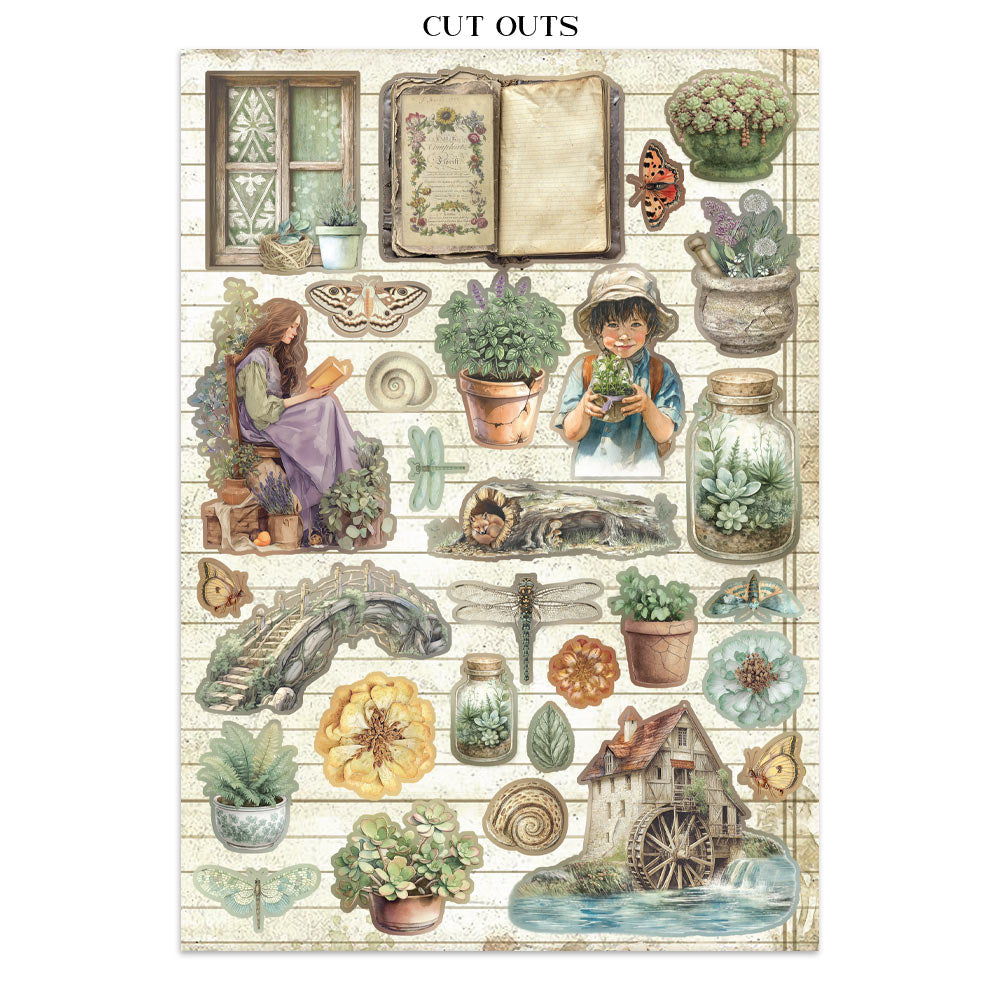 Stamperia Ephemera - Herbarium Silvae Junk Journal Book (SBJK09) Stamperia