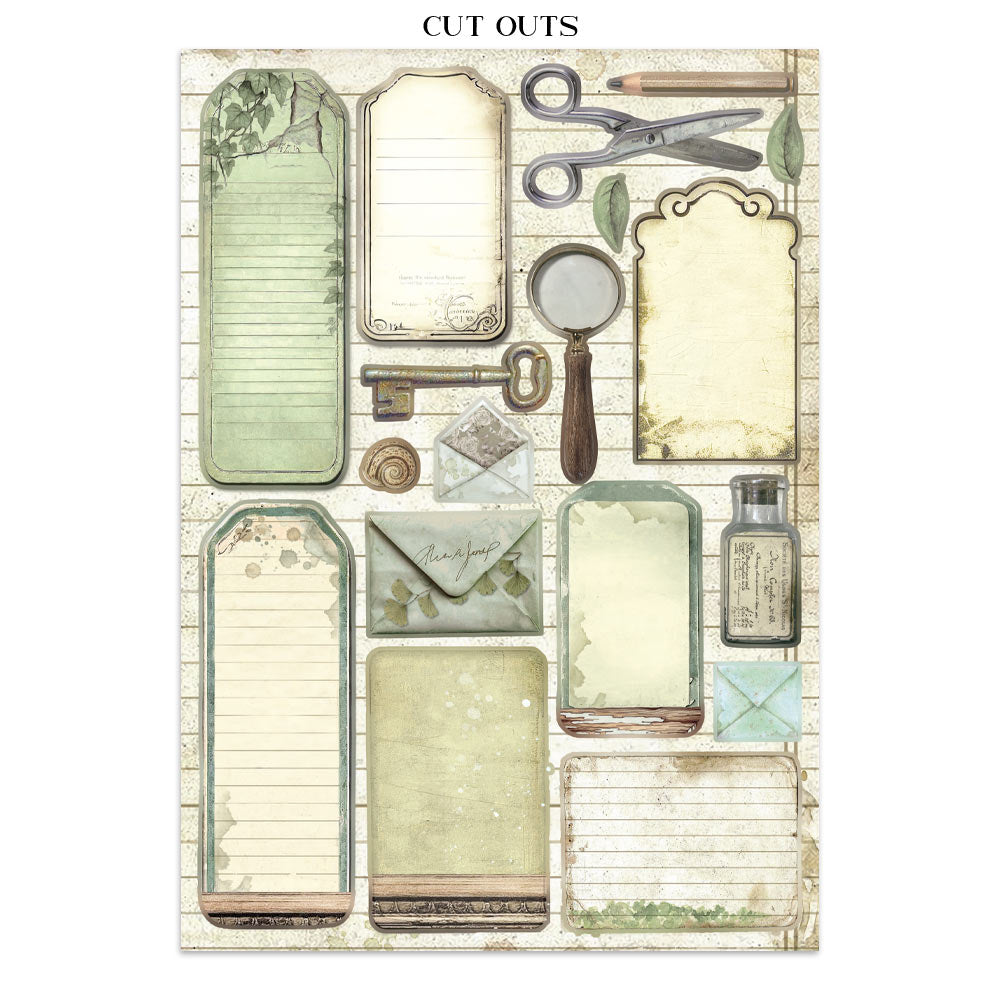 Stamperia Ephemera - Herbarium Silvae Junk Journal Book (SBJK09) Stamperia