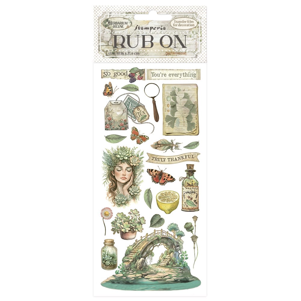 Stamperia Rub-on - Herbarium Silvae Bridge (DFLRB211) Stamperia