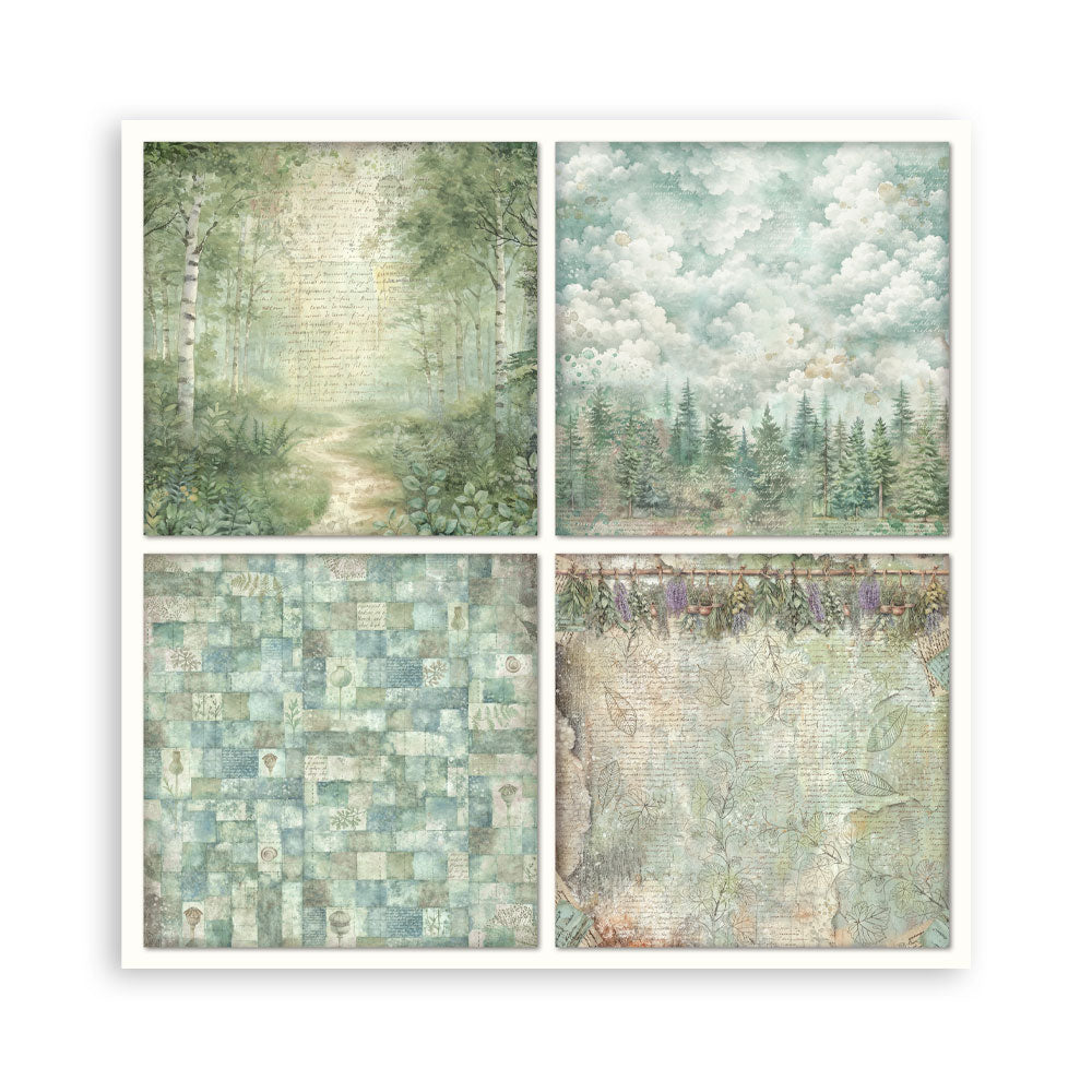 Stamperia papierblok - Herbarium Silvae Single Face (SBBSXB20) Stamperia