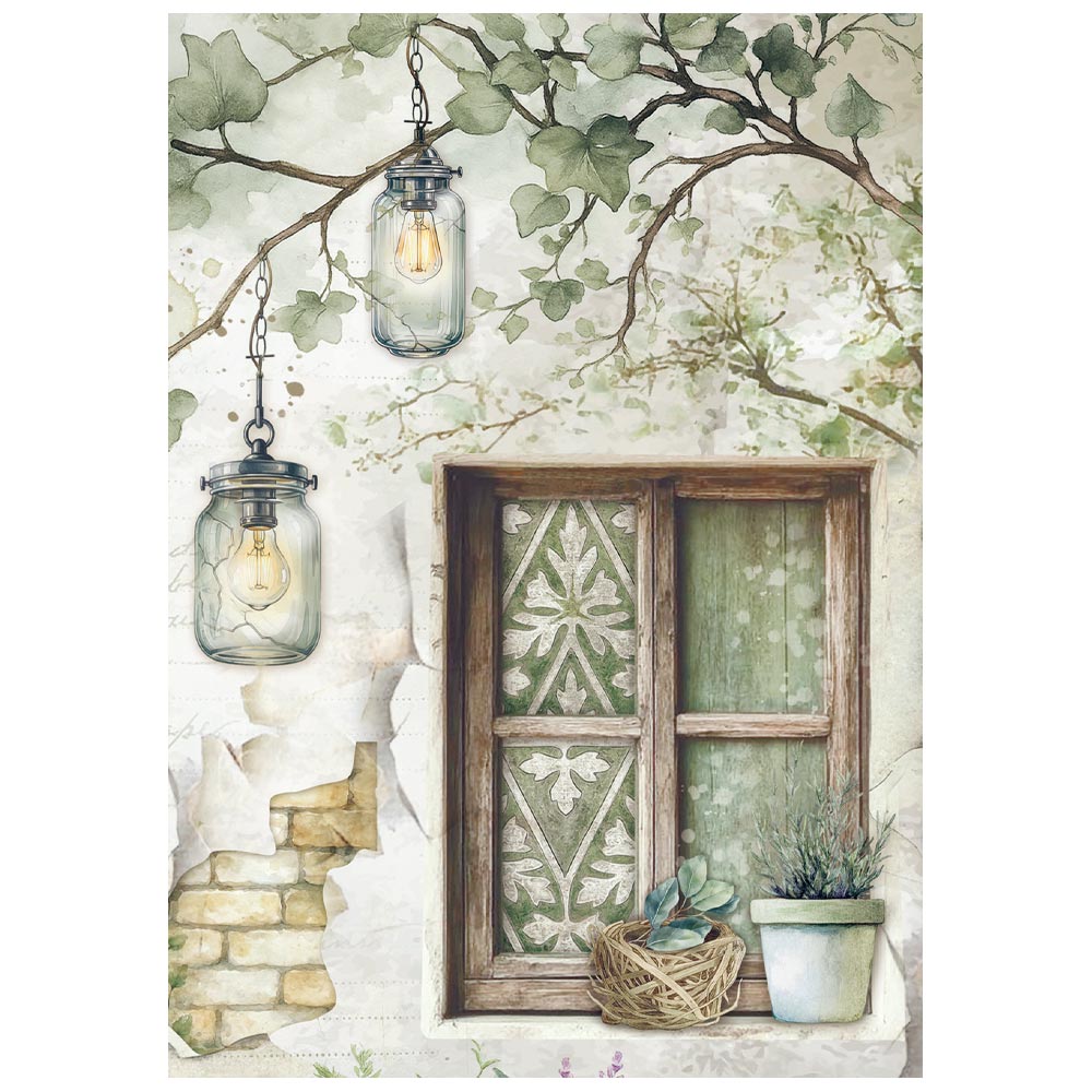 Stamperia Rice Paper -  Herbarium Silvae A6 Selection (DFSA6X02) Stamperia