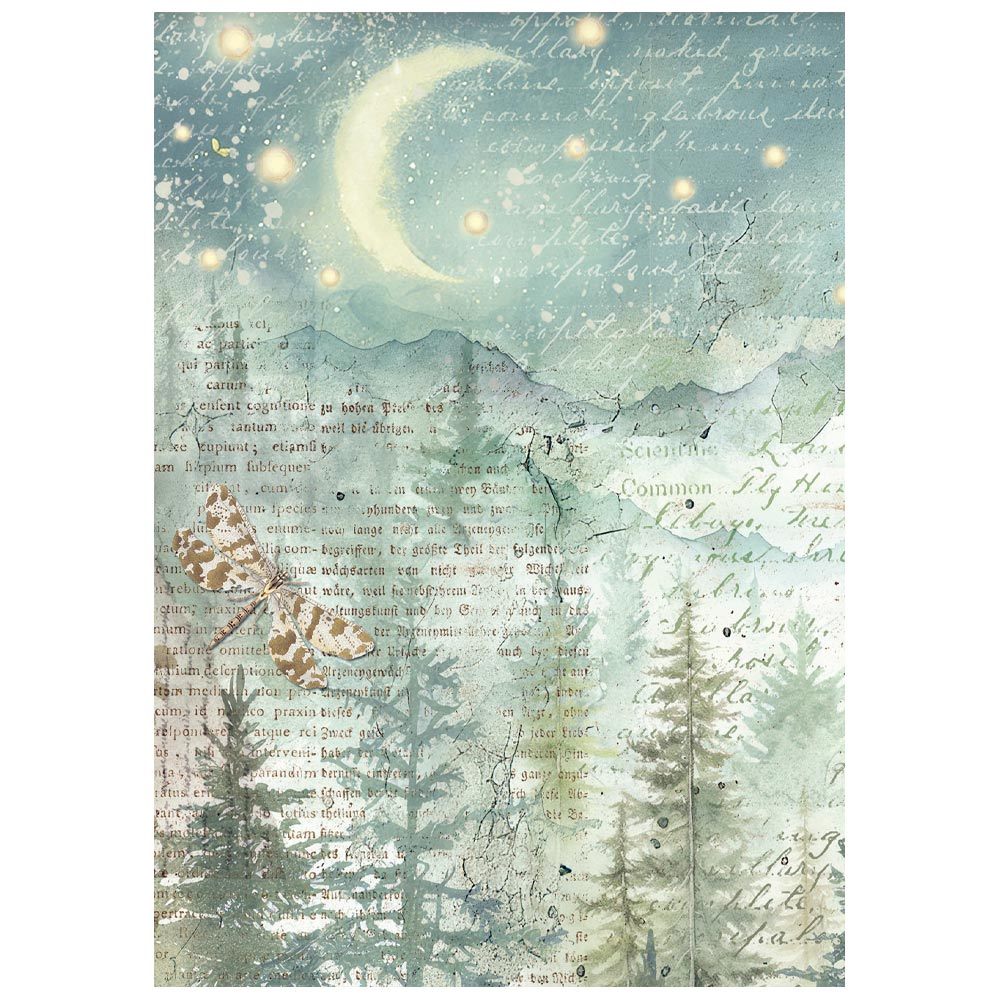 Stamperia Rice Paper -  Herbarium Silvae A6 Selection (DFSA6X02) Stamperia