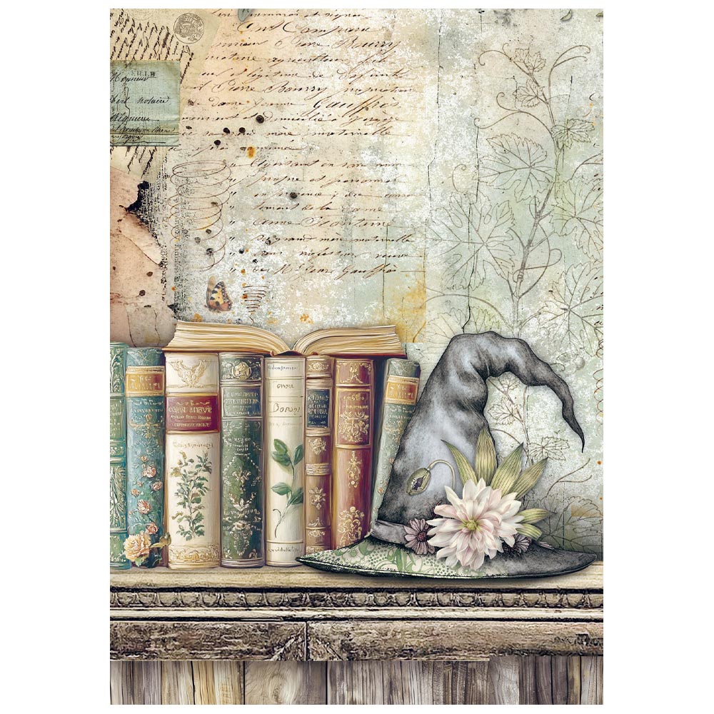 Stamperia Rice Paper -  Herbarium Silvae A6 Selection (DFSA6X02) Stamperia