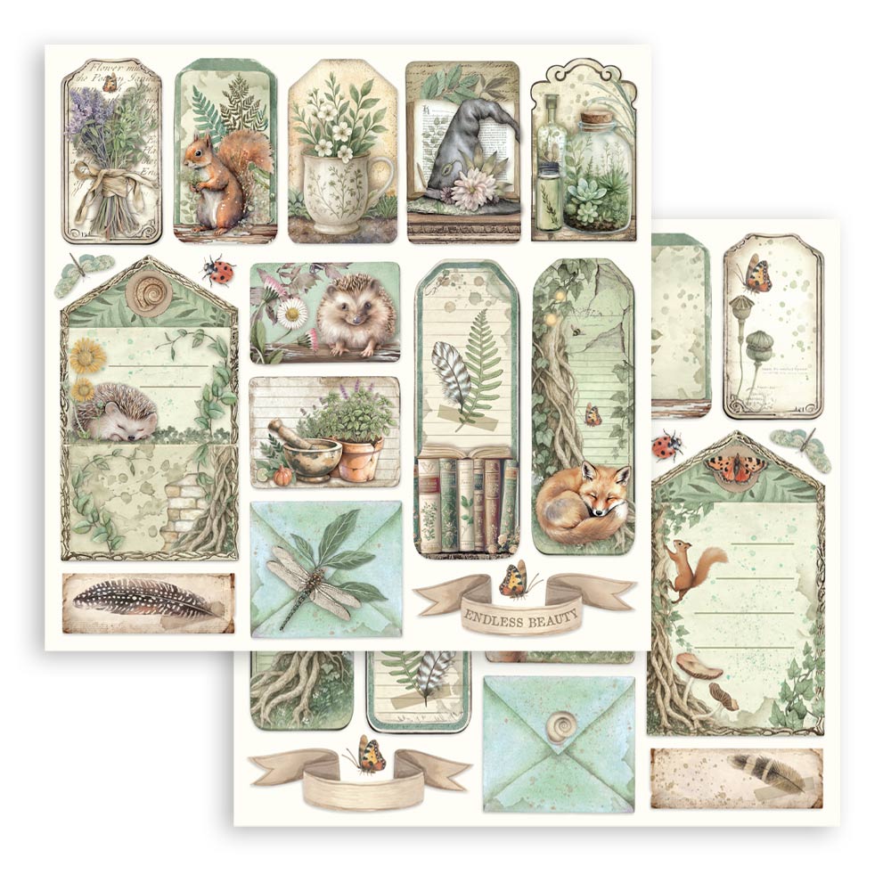 Stamperia papierblok - Herbarium Silvae (SBBS135) Stamperia