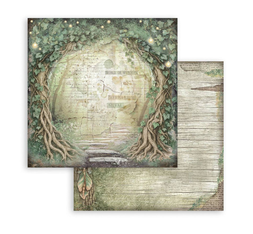 Stamperia papierblok - Herbarium Silvae Backgrounds (SBBS136) Stamperia