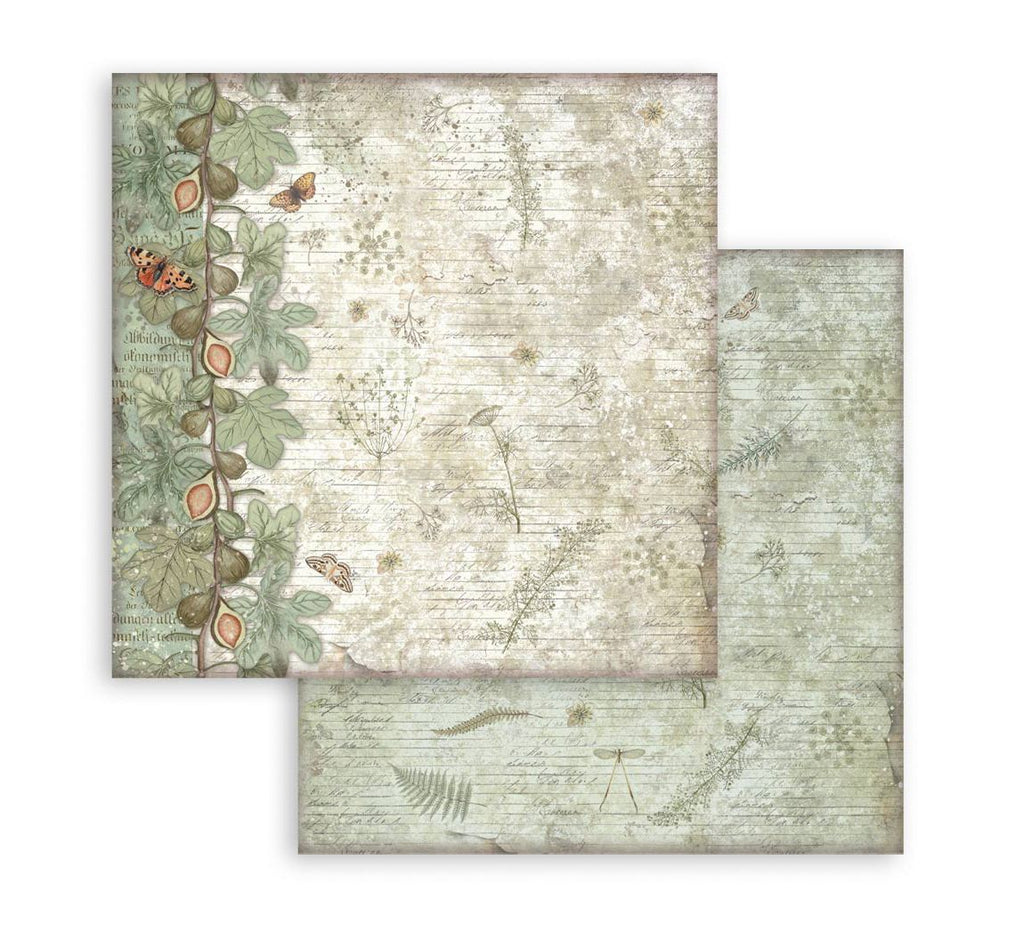 Stamperia papierblok - Herbarium Silvae Backgrounds (SBBS136) Stamperia
