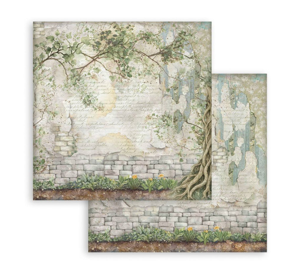 Stamperia papierblok - Herbarium Silvae Backgrounds (SBBS136) Stamperia