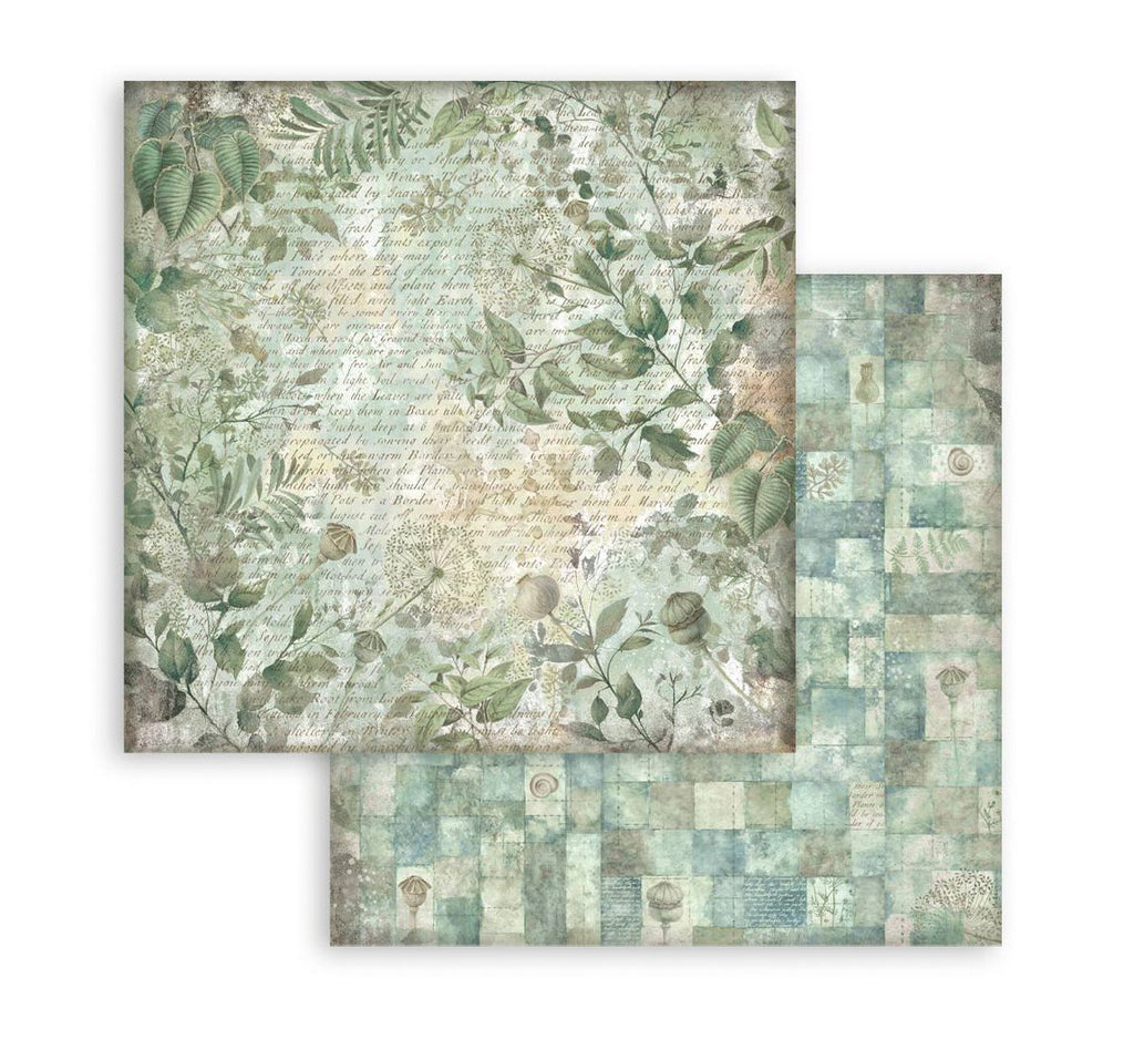 Stamperia papierblok - Herbarium Silvae Backgrounds (SBBS136) Stamperia