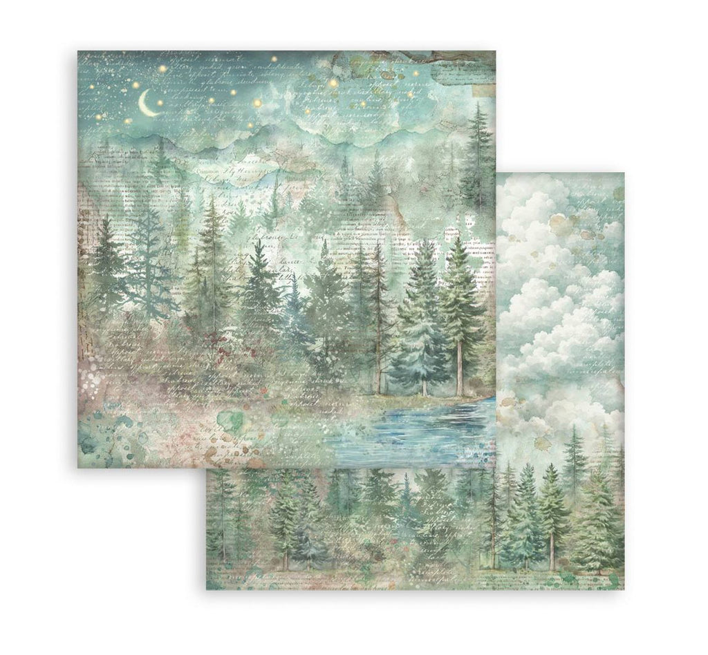 Stamperia papierblok - Herbarium Silvae Backgrounds (SBBS136) Stamperia