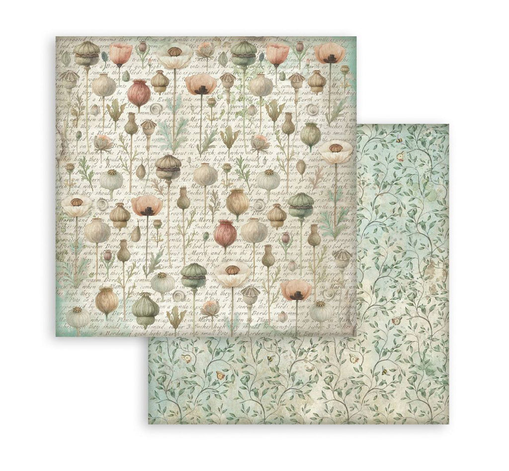 Stamperia papierblok - Herbarium Silvae Backgrounds (SBBS136) Stamperia