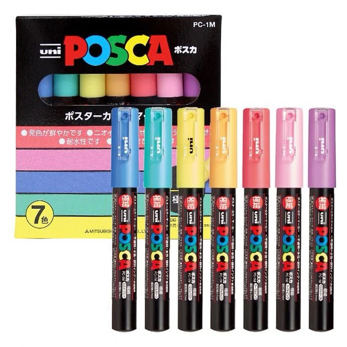 Posca set pastel kleuren kleurtjes stift