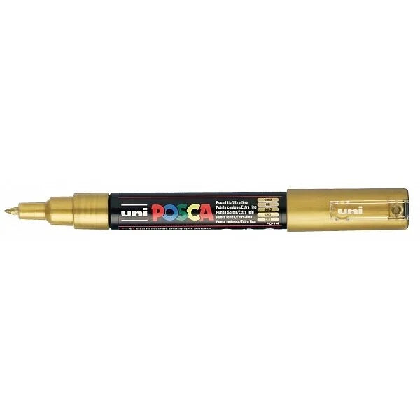 Posca stift brush goud  pen