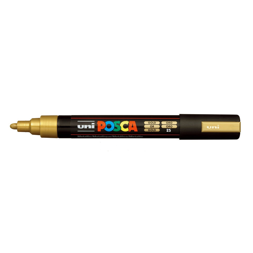 Posca stift brush  pen gouden