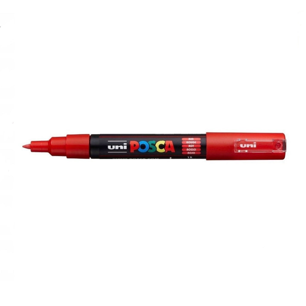 Posca stift brush  pen red rood