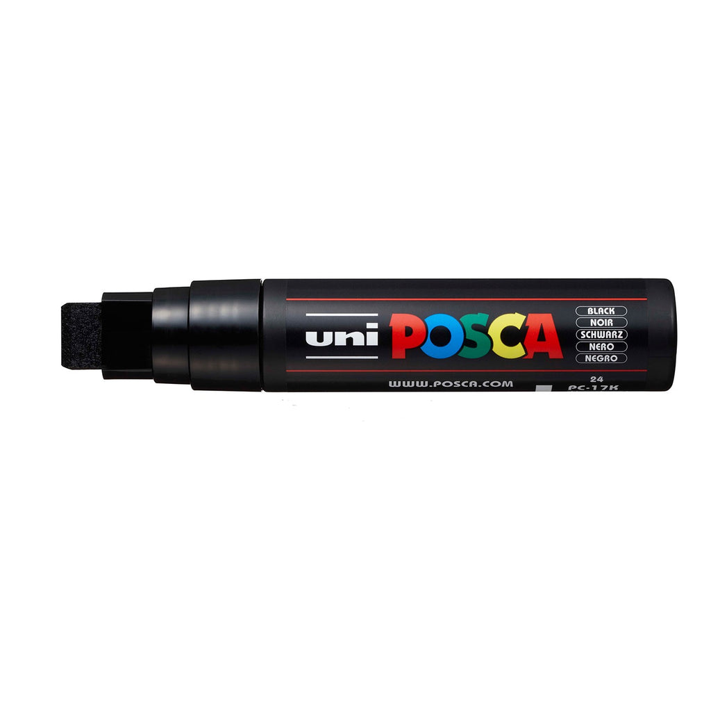 Posca stift brush verf pen zwart