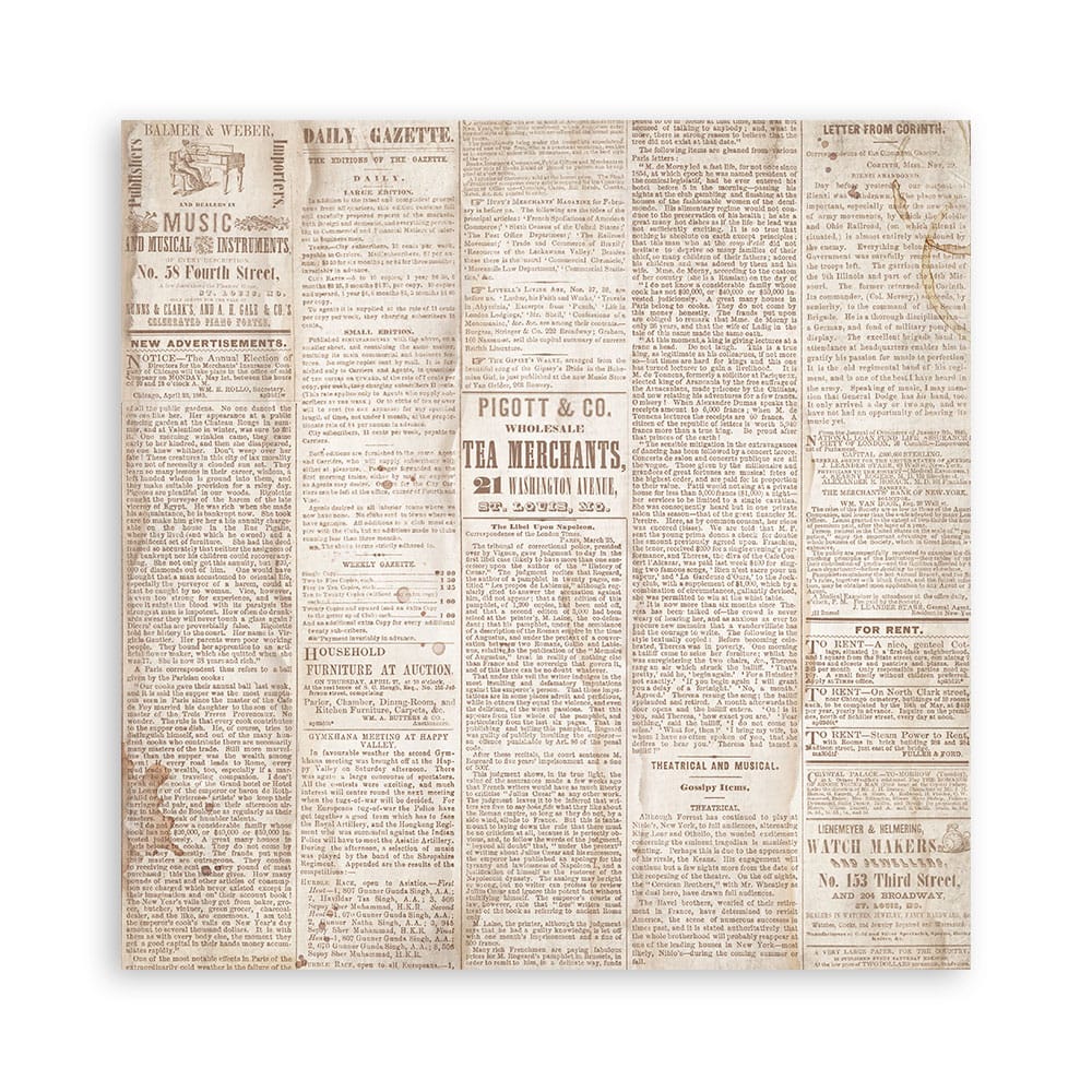 Stamperia papierblok - Quiet Days Single Face (SBBSXB19) Stamperia