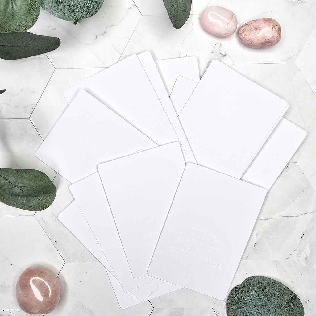 Quote swatch kaartjes card spreuk inkt watercolor reveal Set