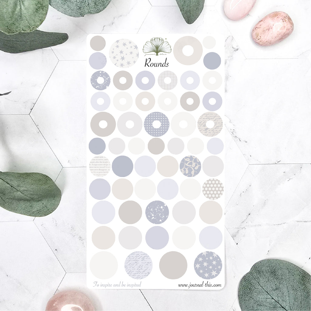 Rondjes donuts stickers dots planner