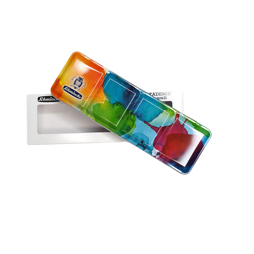 Schmincke Akademie aquarel waterverf doos watercolour limited edition doosje napje pan set