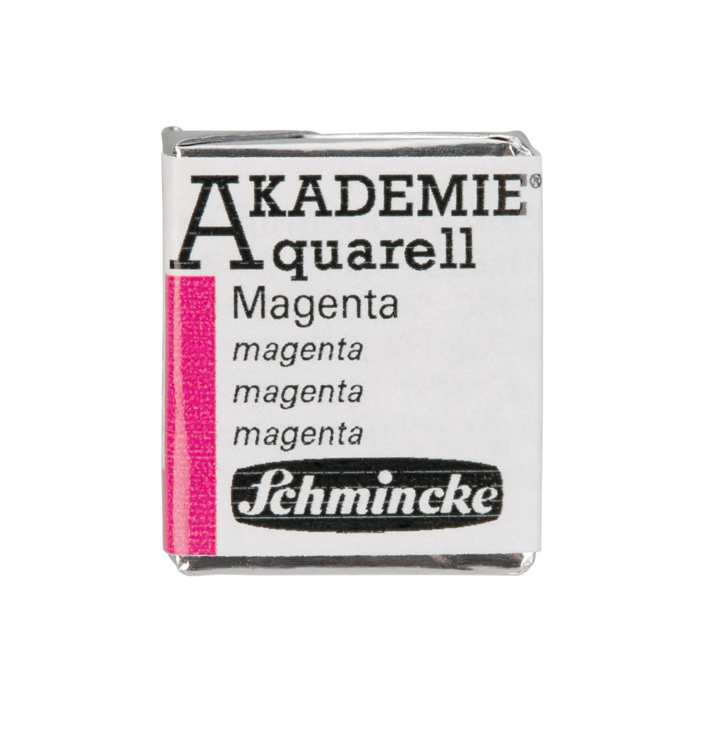 Schmincke Akademie aquarel waterverf doos watercolour limited edition doosje napje pan magenta
