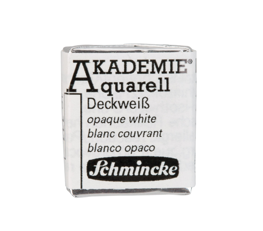 Schmincke Akademie aquarel waterverf doos watercolour limited edition doosje napje pan set opaque wit