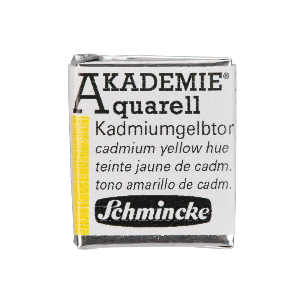 Schmincke Akademie aquarel waterverf watercolour cadmium yellow hue geel