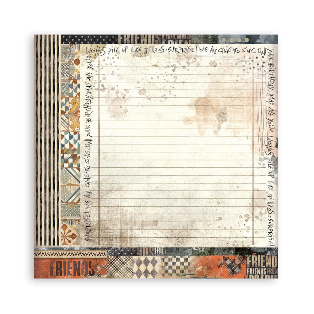 Stamperia papierblok - Furry Friends Single Face (SBBSXB18) Stamperia