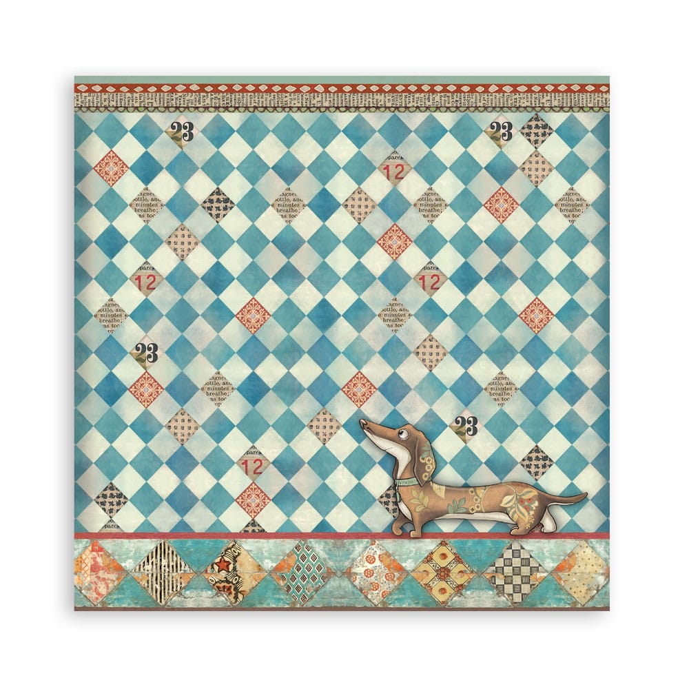 Stamperia papierblok - Furry Friends Single Face (SBBSXB18) Stamperia