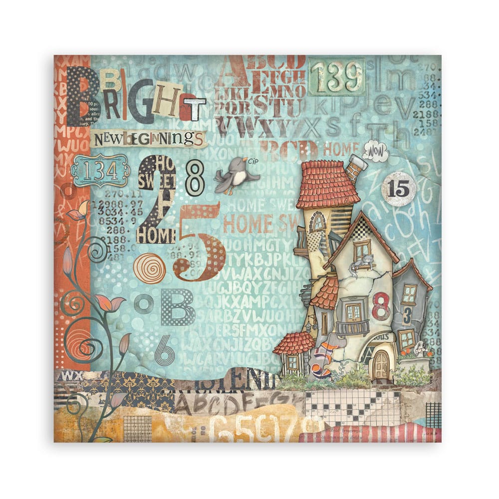 Stamperia papierblok - Furry Friends Single Face (SBBSXB18) Stamperia