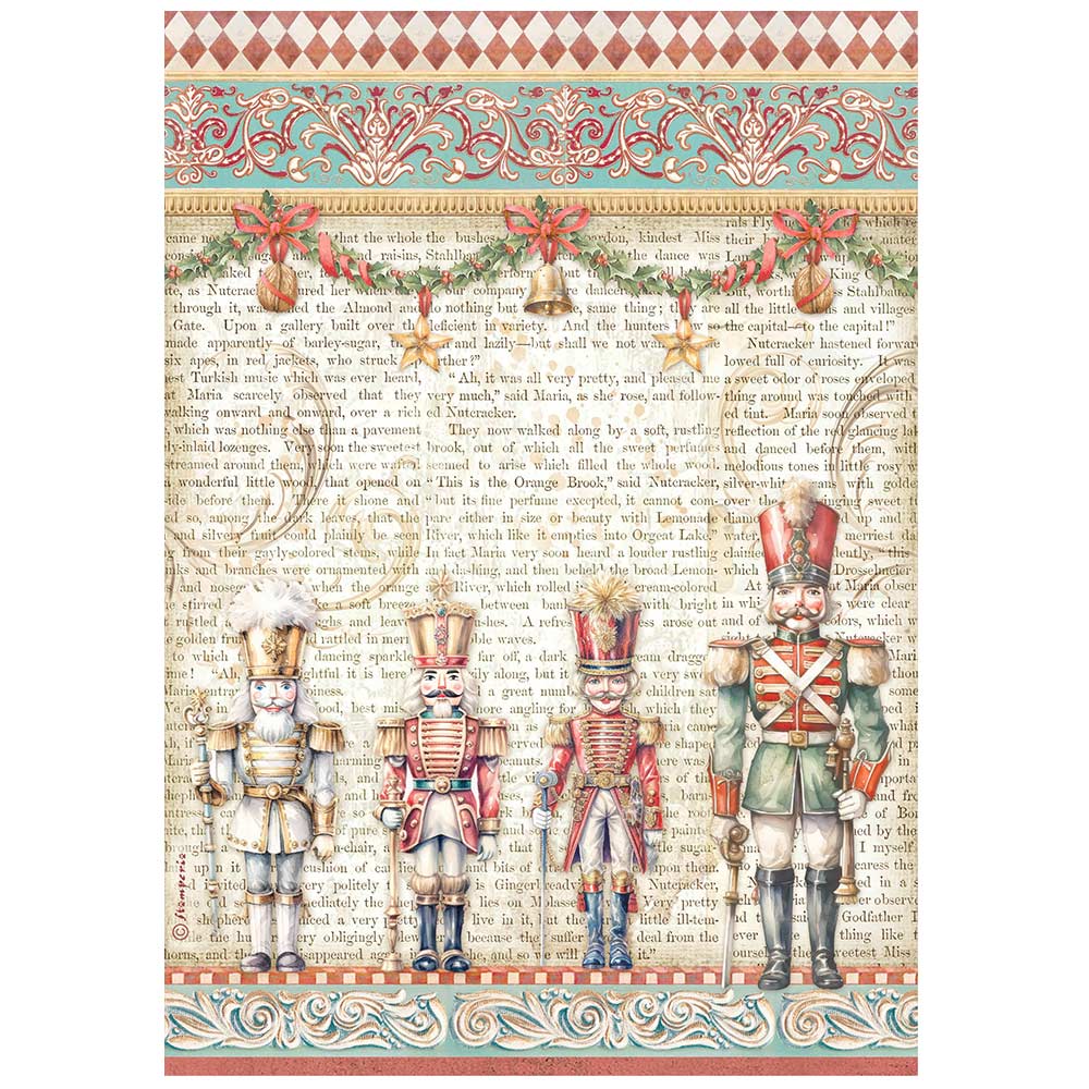 Stamperia Rice Paper Set - The Nutcracker A4 selection (DFSA4XNT) Stamperia