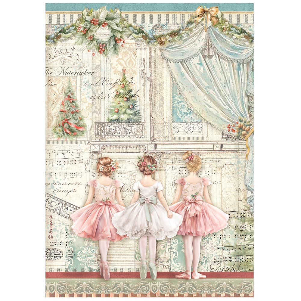 Stamperia Rice Paper Set - The Nutcracker A4 selection (DFSA4XNT) Stamperia