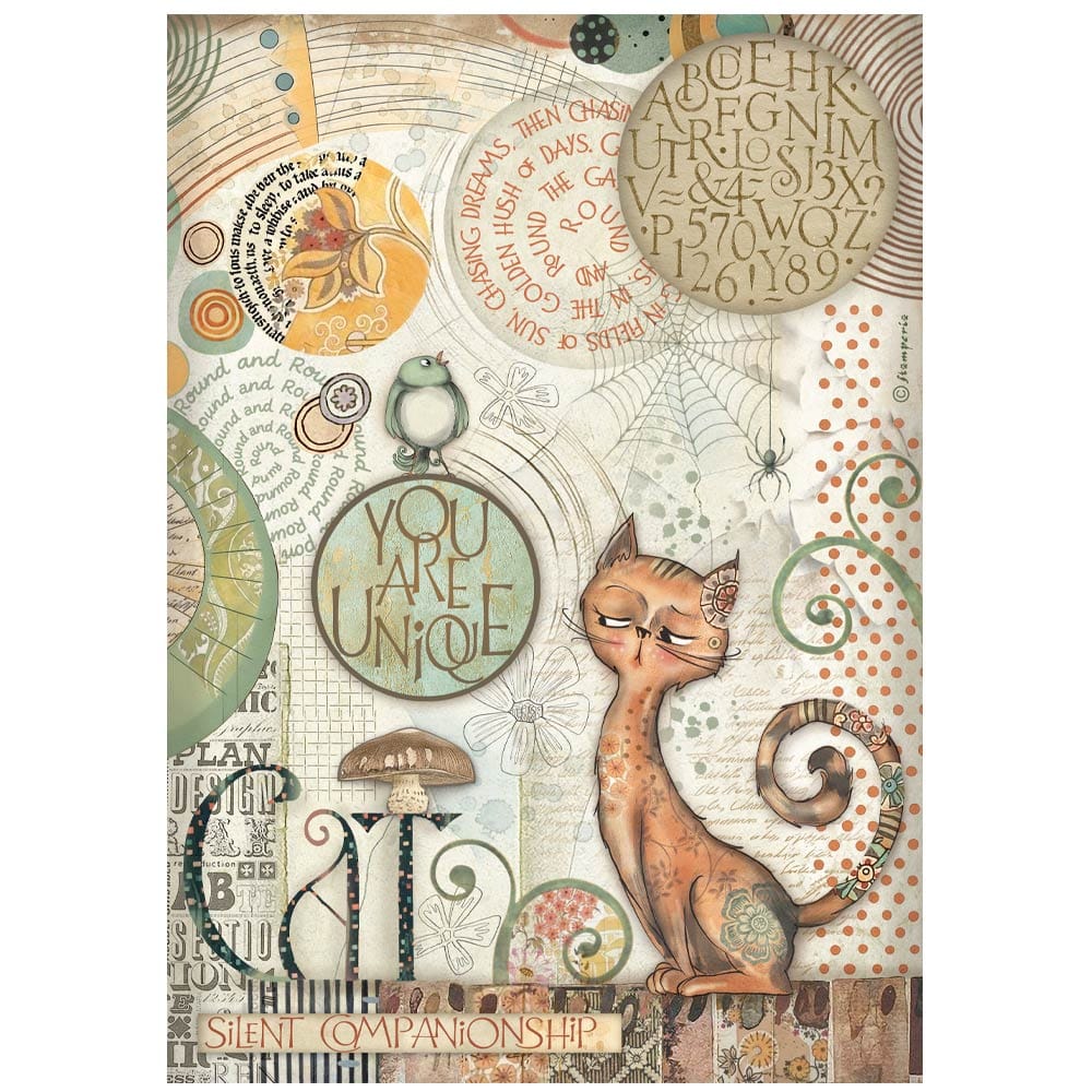 Stamperia Rice Paper Set - Furry Friends A4 selection (DFSA4XFF) Stamperia