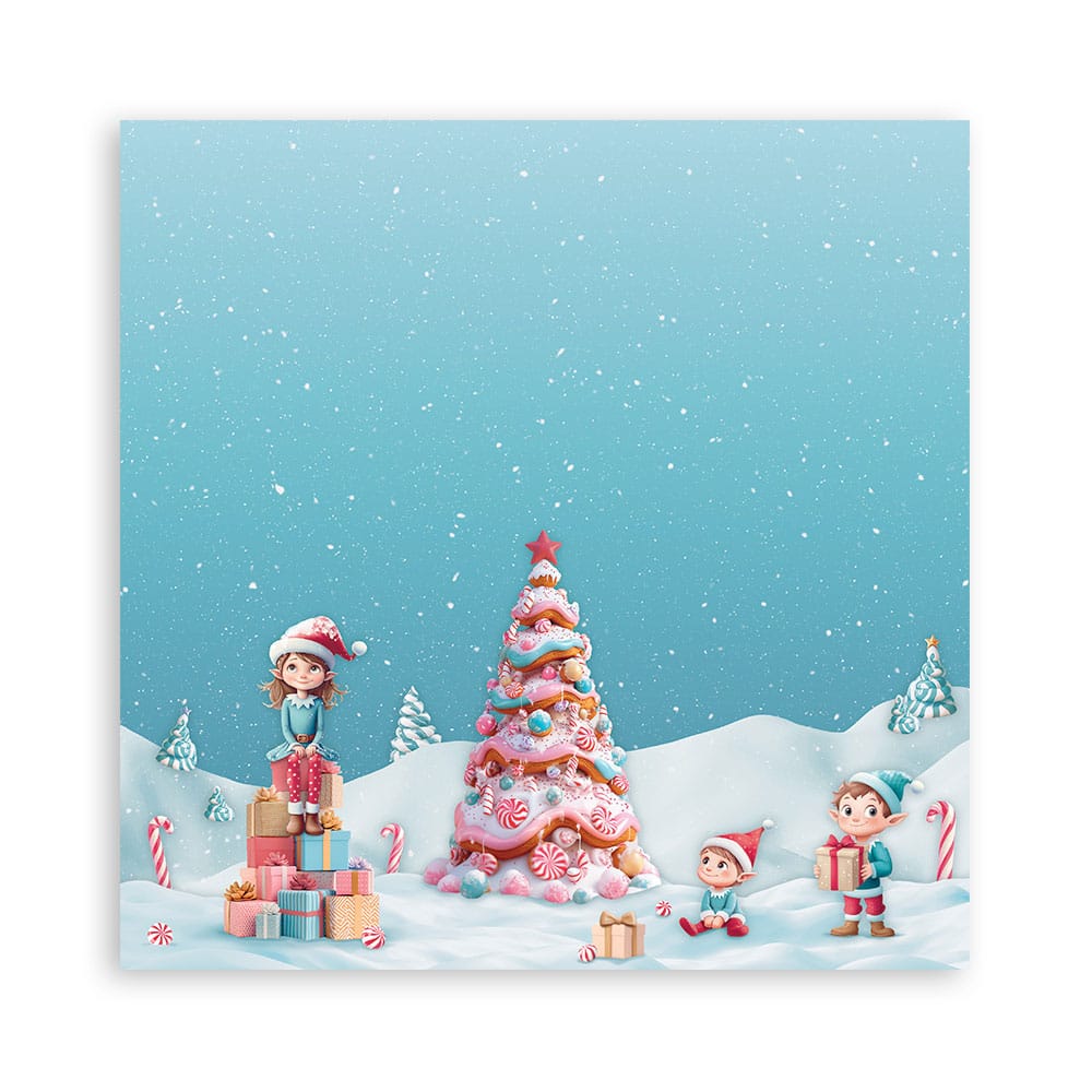 Stamperia papierblok - Candy Christmas Single Face (SBBSXB15) Stamperia