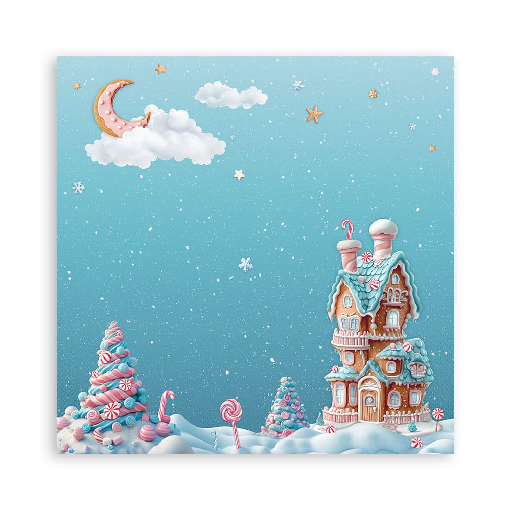 Stamperia papierblok - Candy Christmas Single Face (SBBSXB15) Stamperia