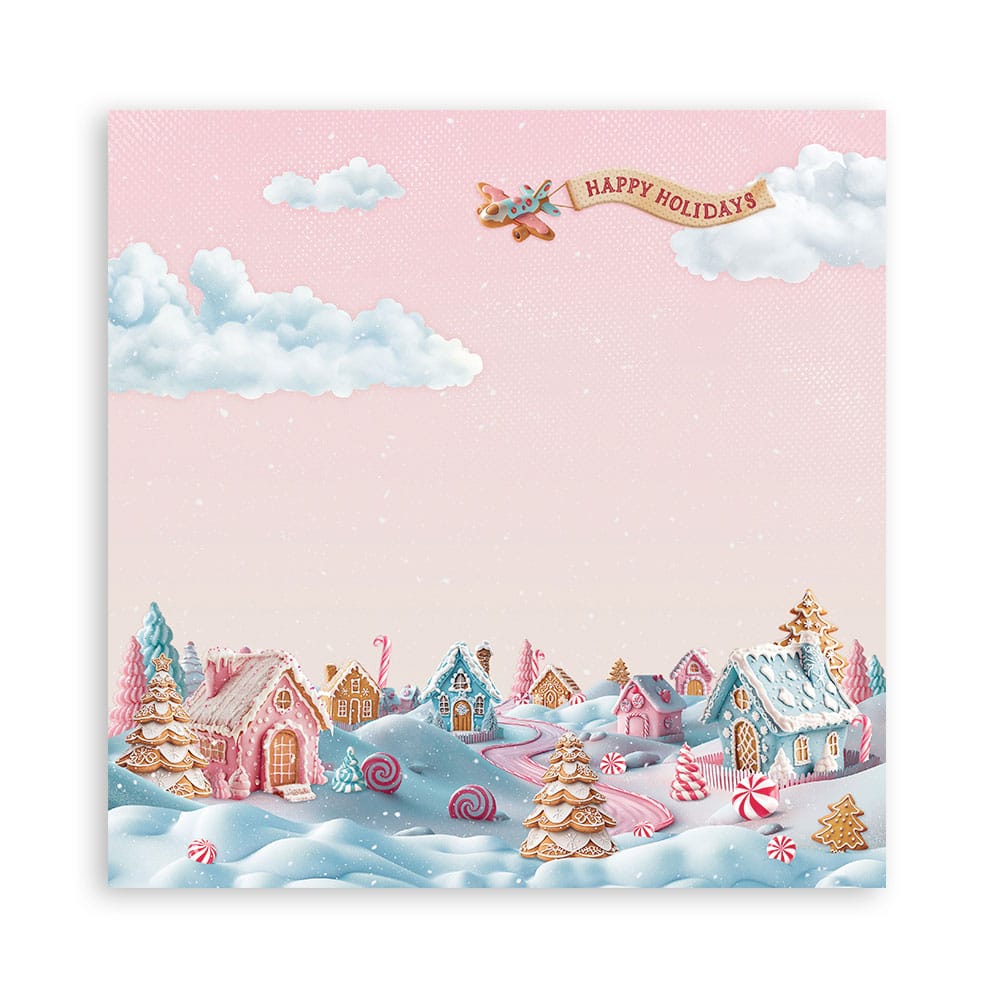 Stamperia papierblok - Candy Christmas Single Face (SBBSXB15) Stamperia