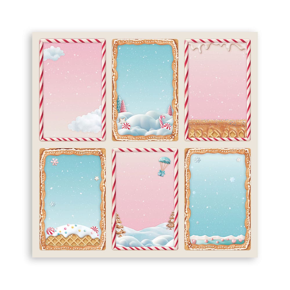 Stamperia papierblok - Candy Christmas Single Face (SBBSXB15) Stamperia