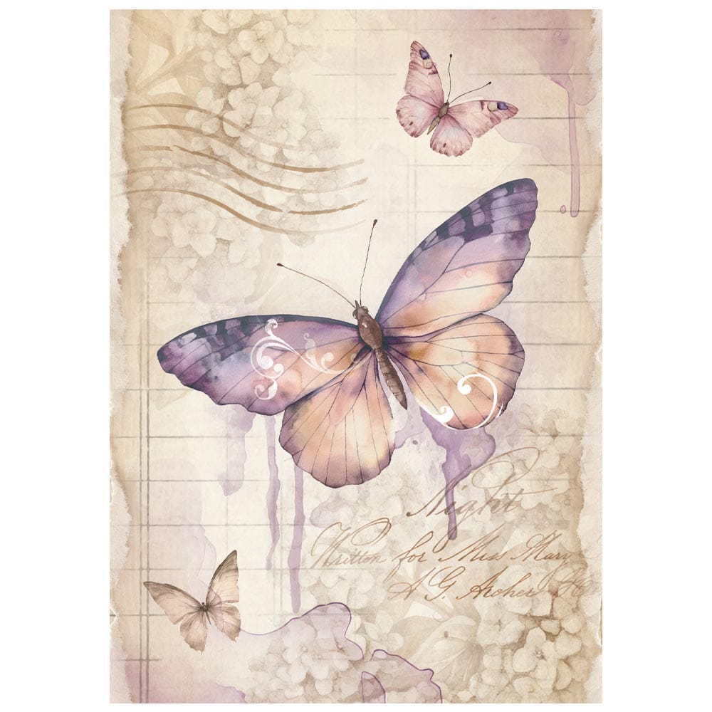 Stamperia Rice Paper -  Quiet Days A6 Mini (DFSA6X01) Stamperia