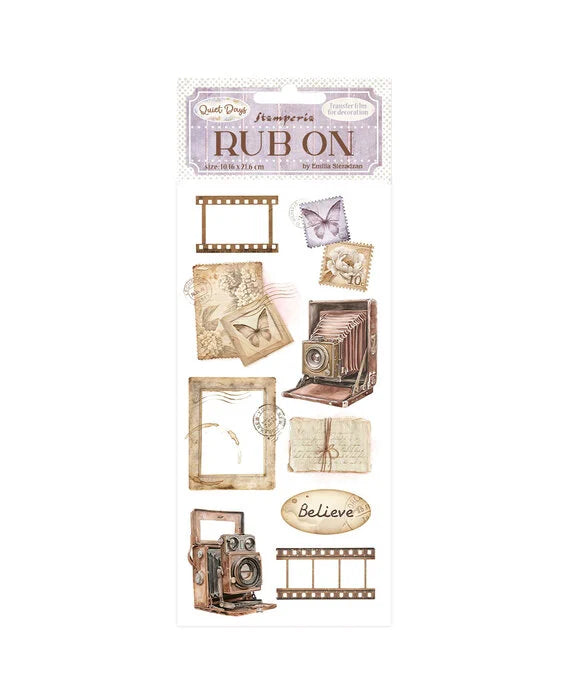 Stamperia Rub-on - Quiet Days Vintage Photography (DFLRB206) Stamperia