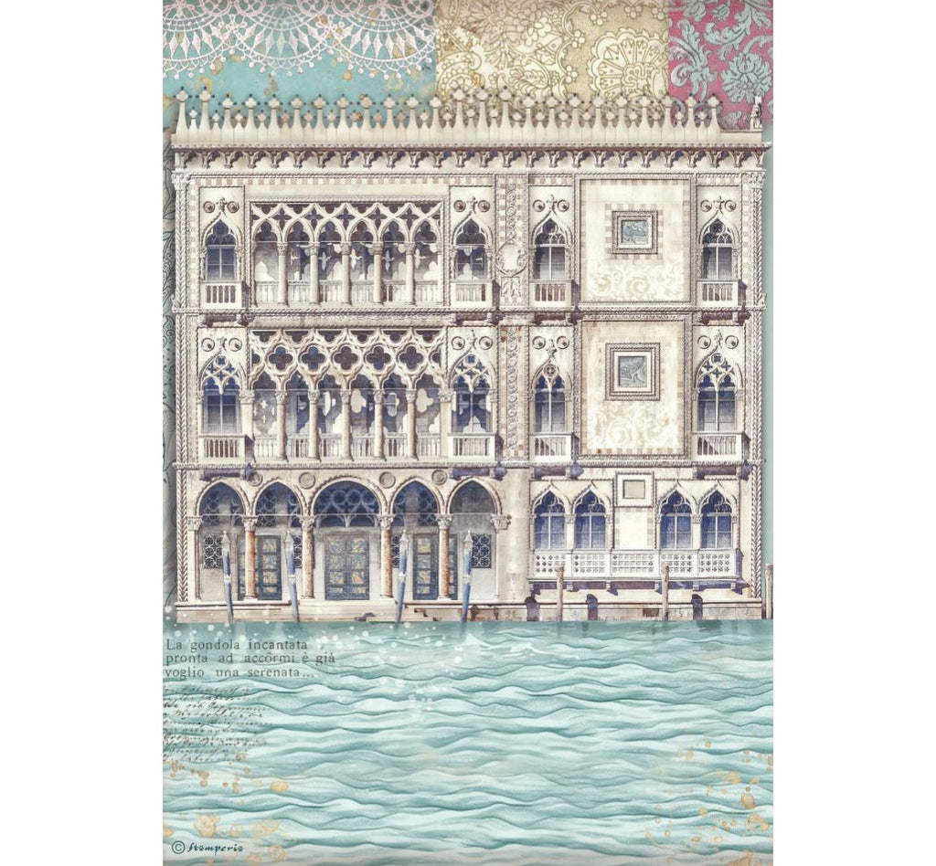 Stamperia Rice Paper Set - Venice City of Art A4 selection (DFSA4XVN) Stamperia