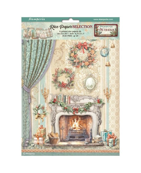 Stamperia Rice Paper Set - The Nutcracker A4 selection (DFSA4XNT) Stamperia