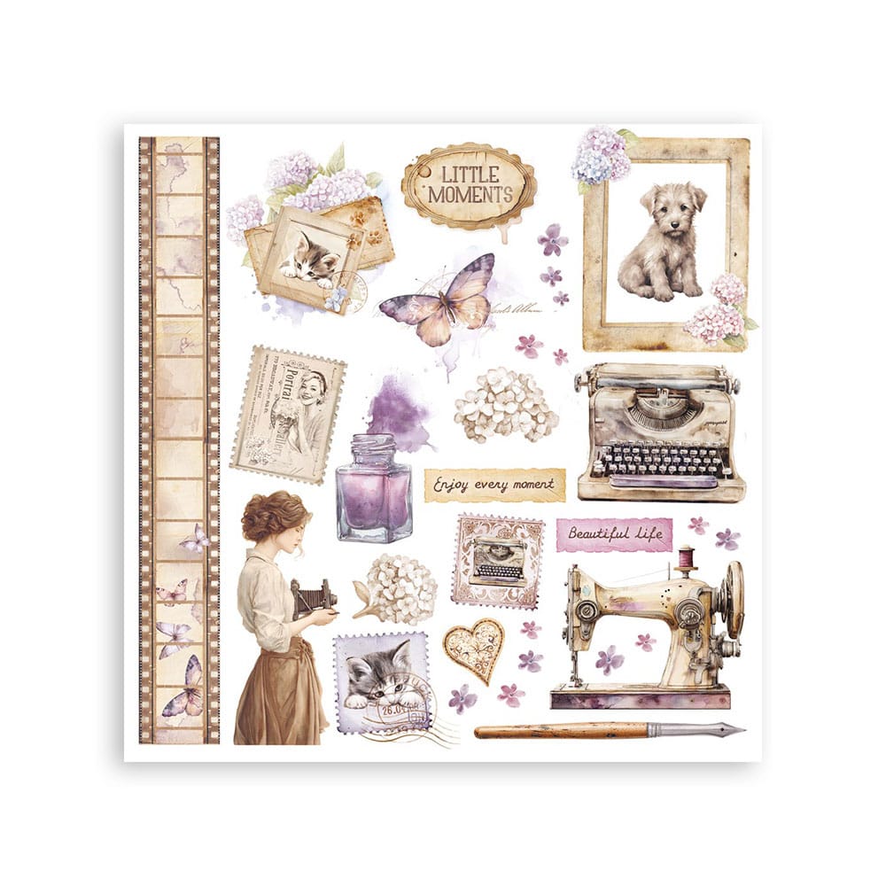 Stamperia Rub-on - Quiet Days Assortment Kit (DFLRBX01) Stamperia
