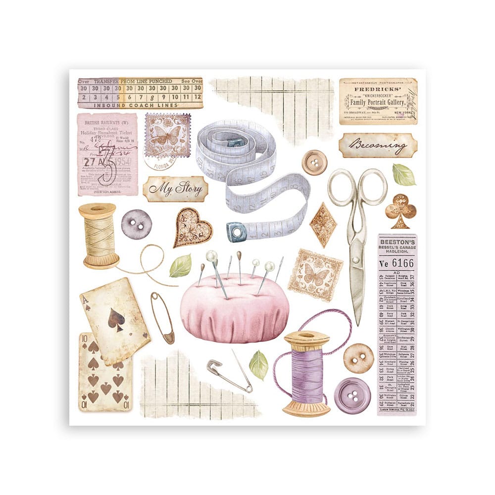 Stamperia Rub-on - Quiet Days Assortment Kit (DFLRBX01) Stamperia