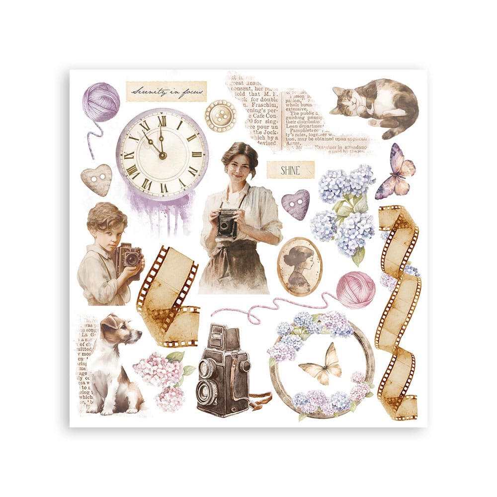 Stamperia Rub-on - Quiet Days Assortment Kit (DFLRBX01) Stamperia