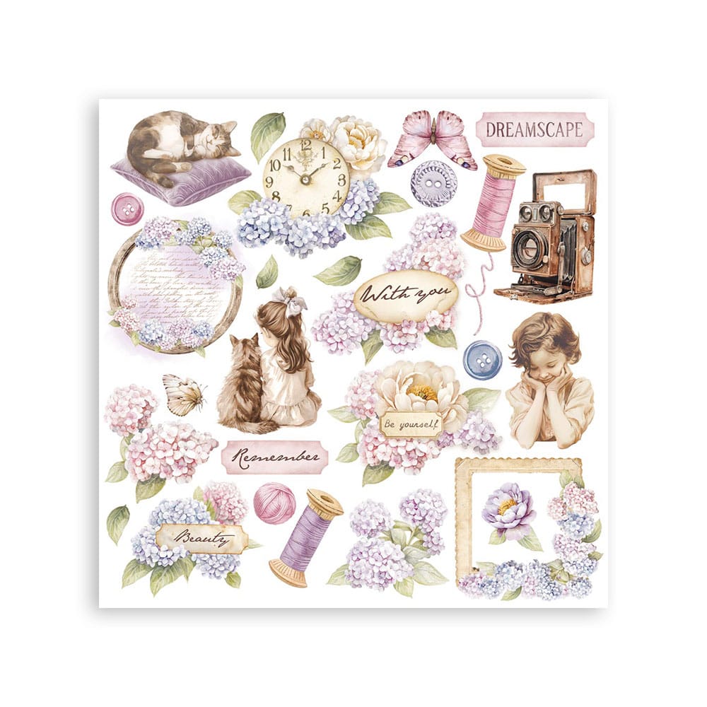 Stamperia Rub-on - Quiet Days Assortment Kit (DFLRBX01) Stamperia